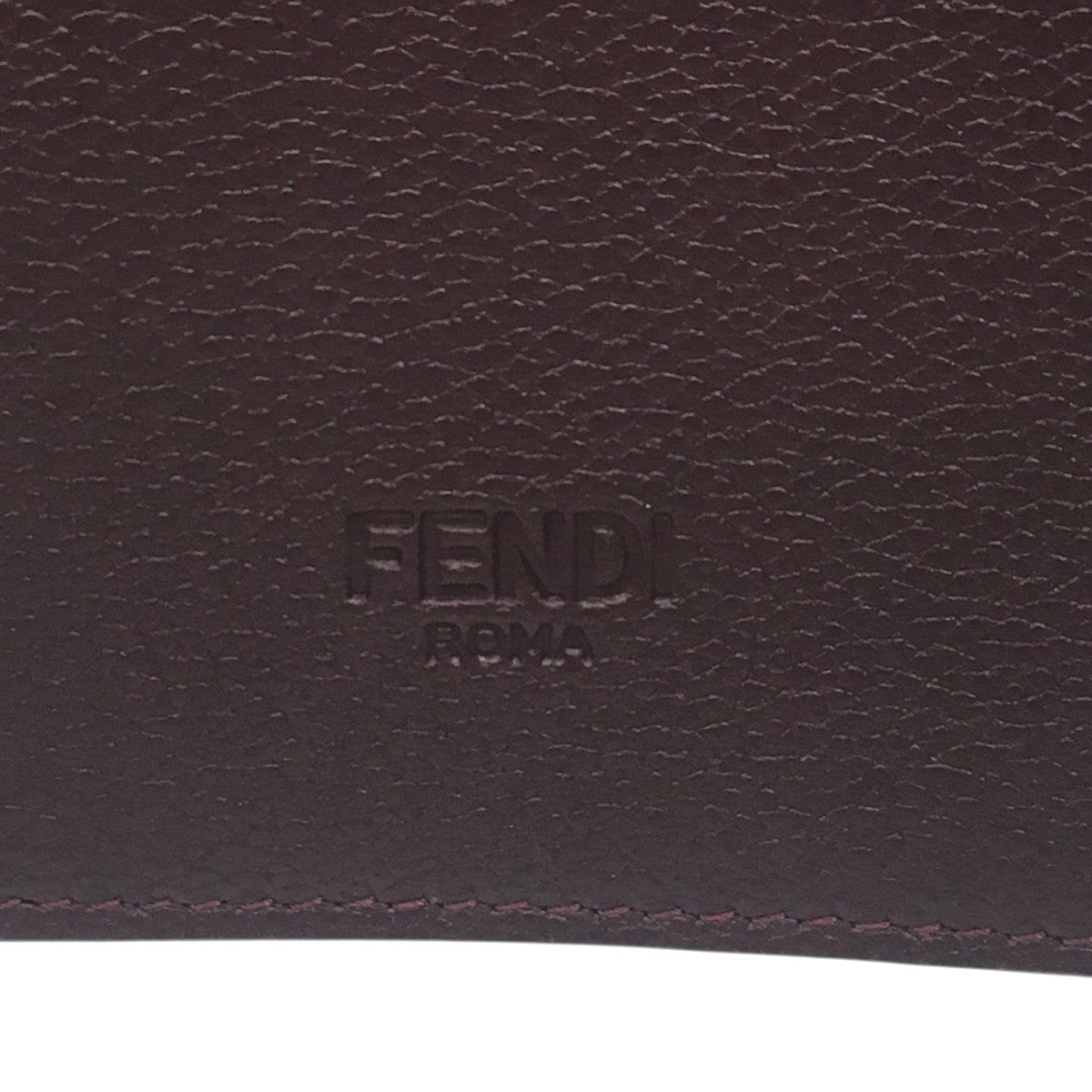 FENDI(フェンディ) ロゴ レザー パスポートケース 手帳カバー