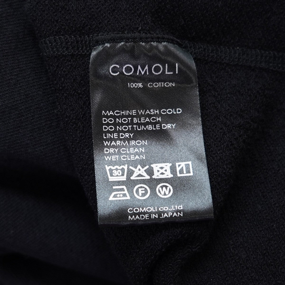 COMOLI ブラック トレーナー XL 定価37400円　新品同様 楽天市場】comoliの通販