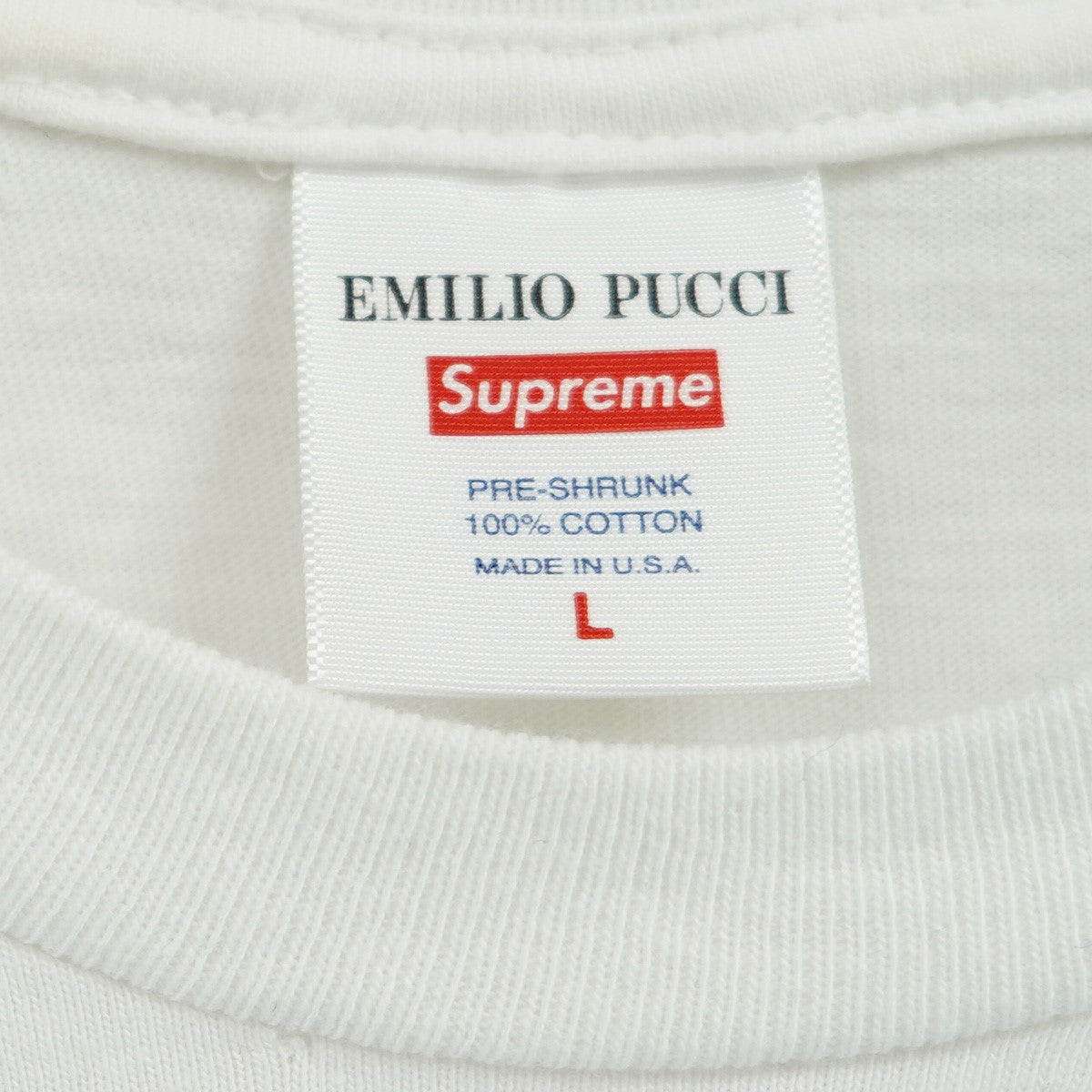 Supreme×EMILIO PUCCI 21SS Emilio Pucci Box Logo Teeエミリオ
