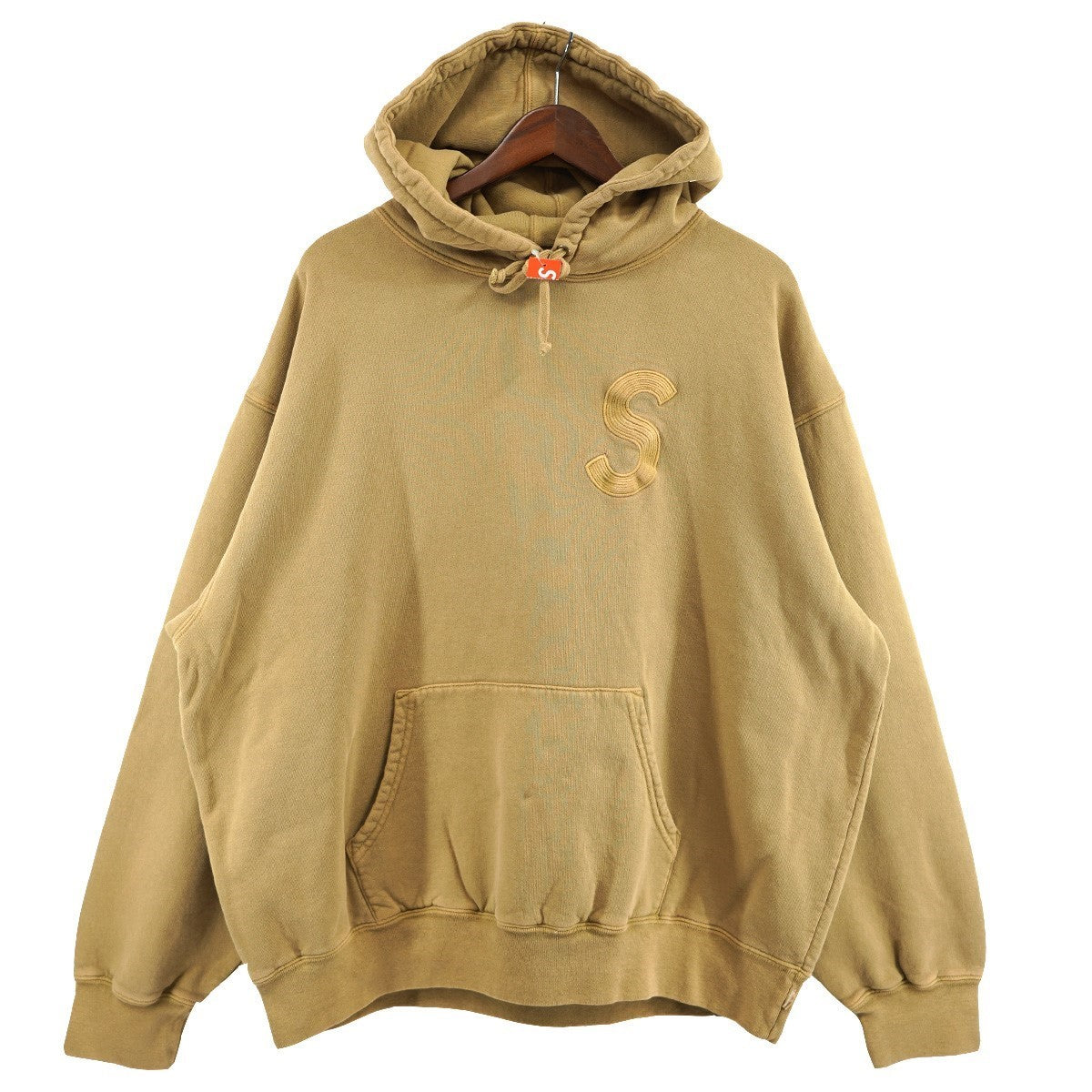 Supreme 23SS Overdyed S Logo Hooded Sweatshirtオーバーダイド加工 エスロゴ フーデッドスウェットシャツ パーカー 古着・中古-1枚目のアイテム画像
