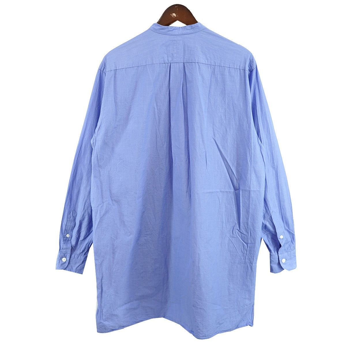 COMOLI コモリ バンドカラーシャツ ネイビー 1 COMOLI (コモリ) バンドカラーシャツ