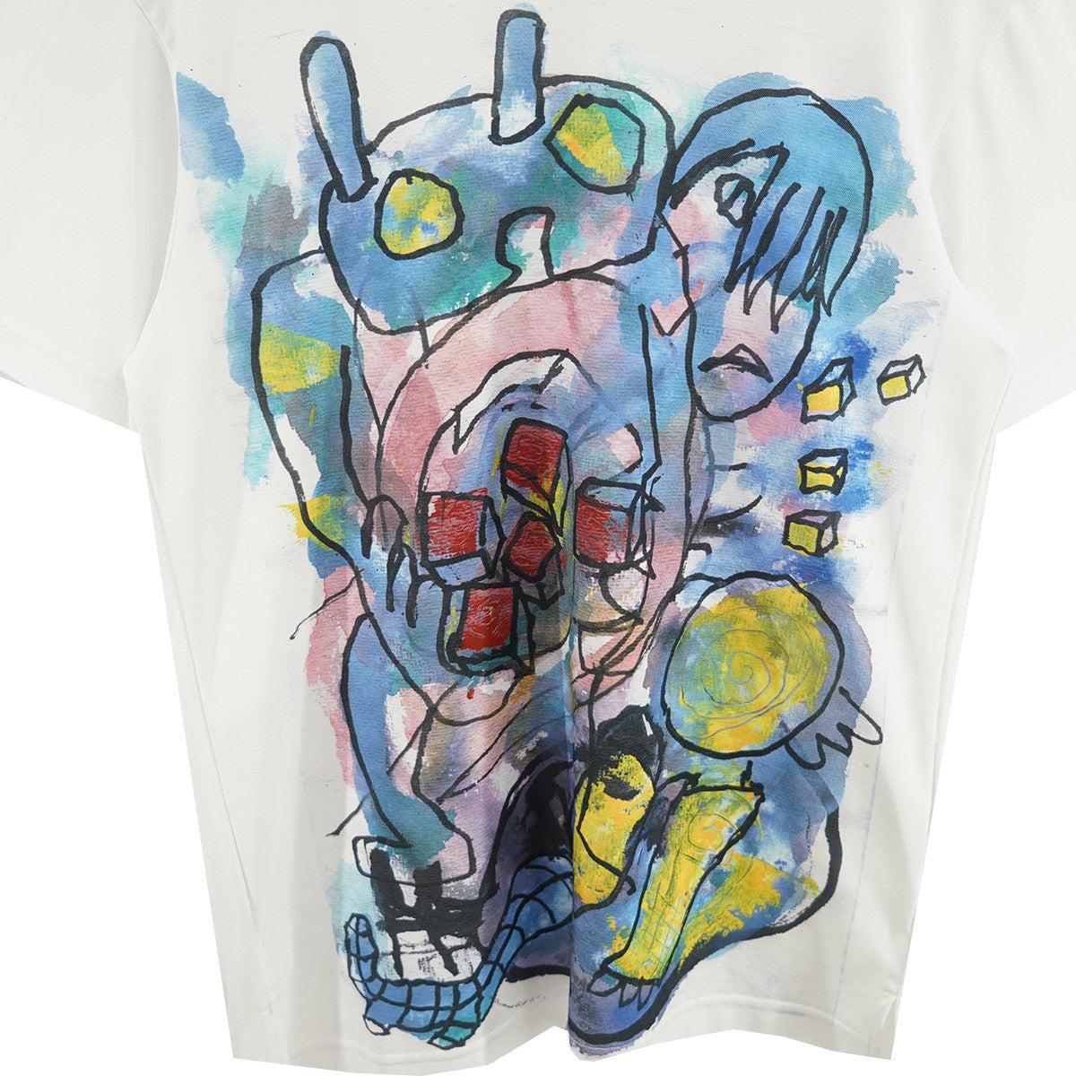 COMME des GARCONS HOMME DEUX 22SS Ramuntcho Matta ポリエステル ロング グラフィック Tシャツ 古着・中古-2枚目のアイテム画像