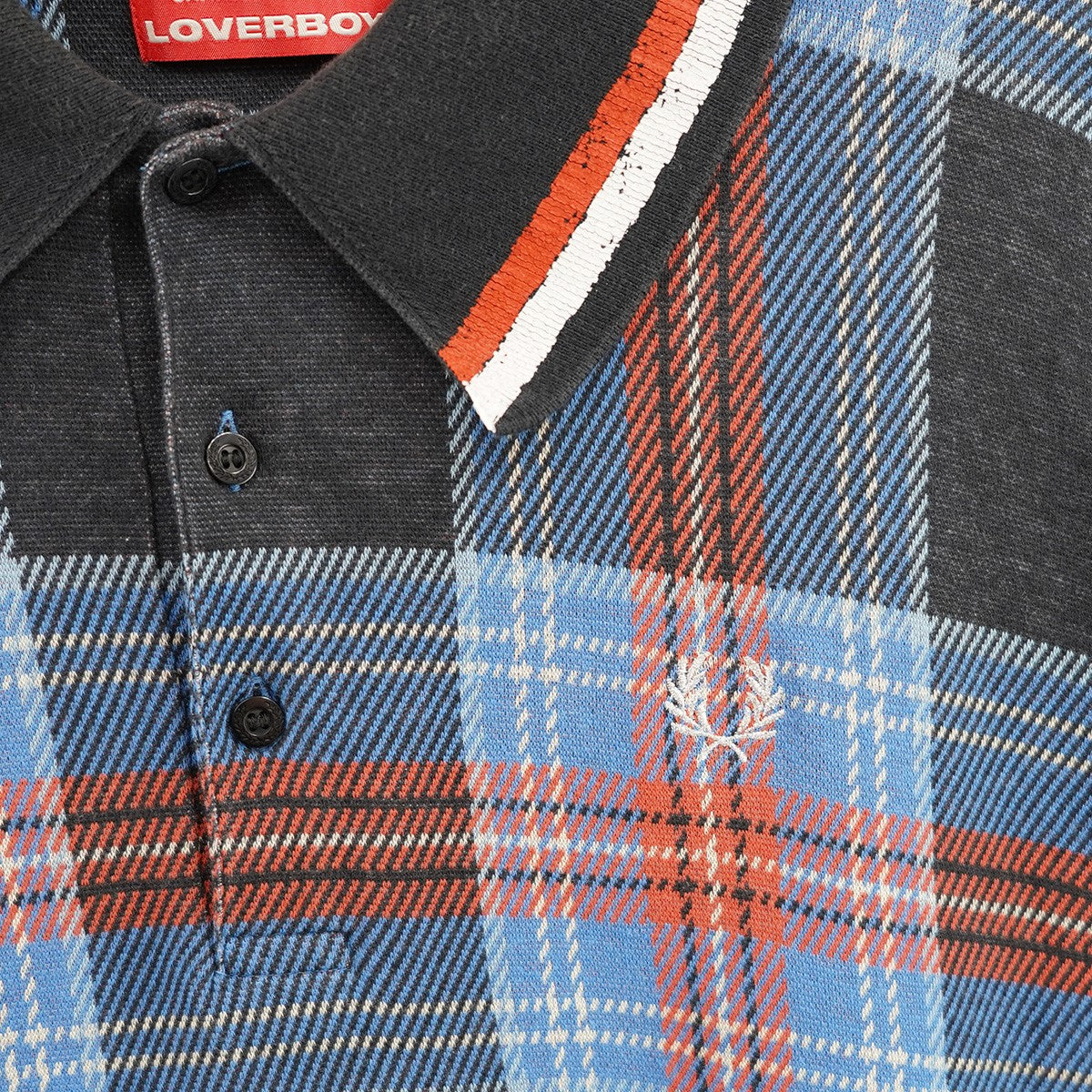 CHARLES JEFFREY LOVERBOY×FRED PERRY FRED PERRY チェック ポロシャツ 古着・中古-4枚目のアイテム画像