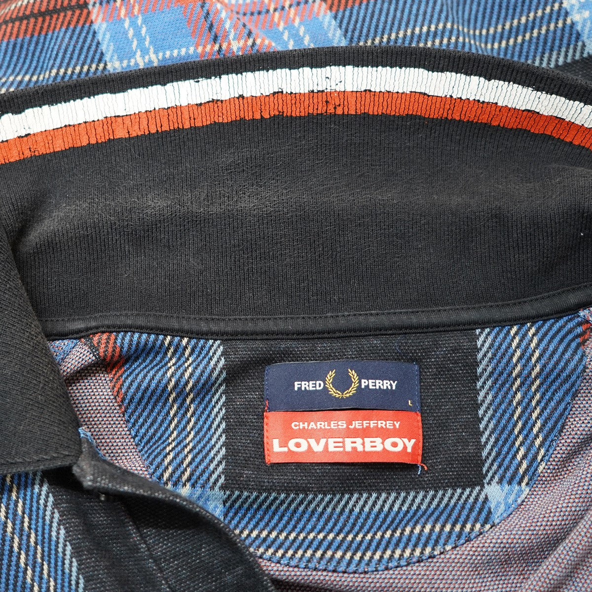 CHARLES JEFFREY LOVERBOY×FRED PERRY FRED PERRY チェック ポロシャツ 古着・中古-7枚目のアイテム画像