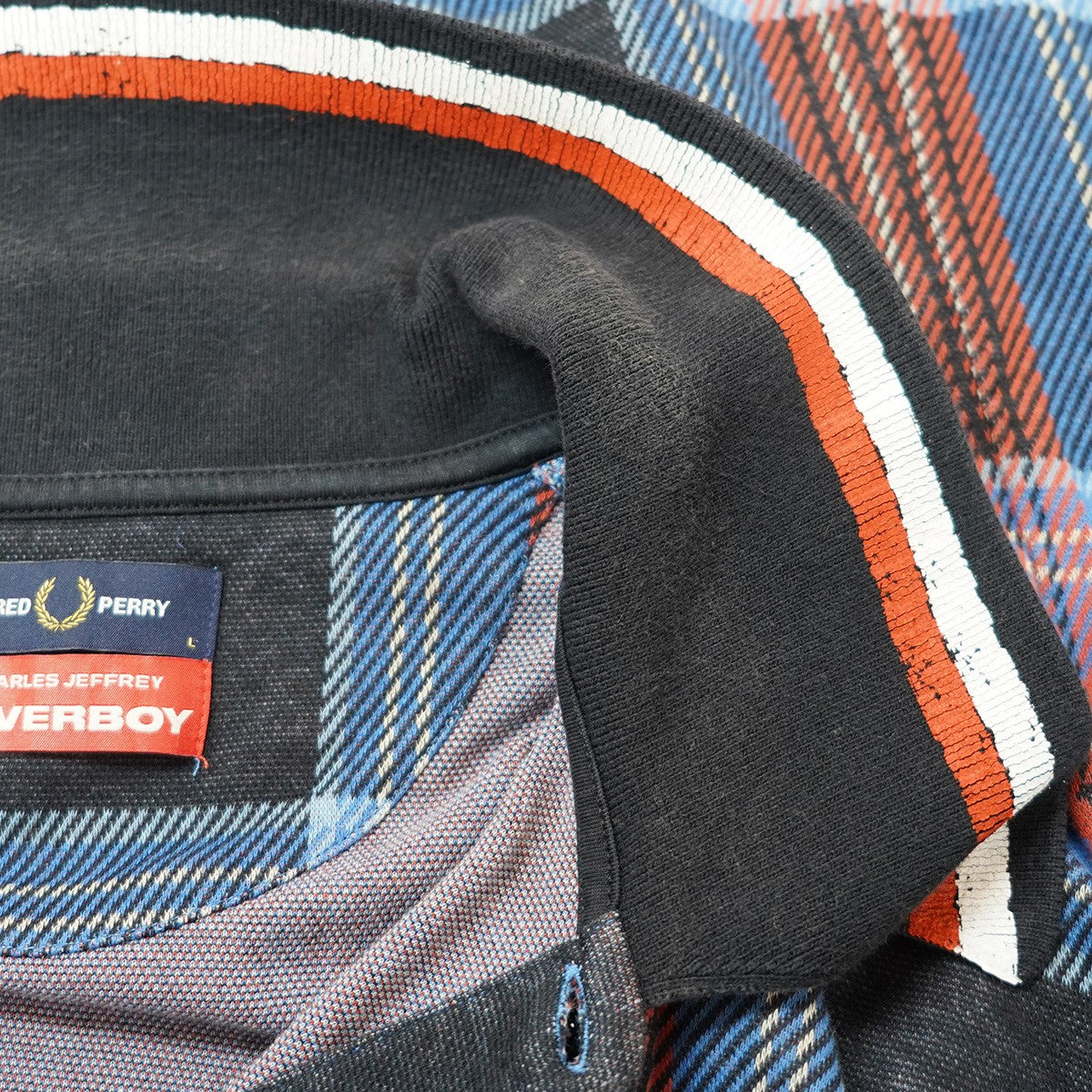 CHARLES JEFFREY LOVERBOY×FRED PERRY FRED PERRY チェック ポロシャツ 古着・中古-8枚目のアイテム画像