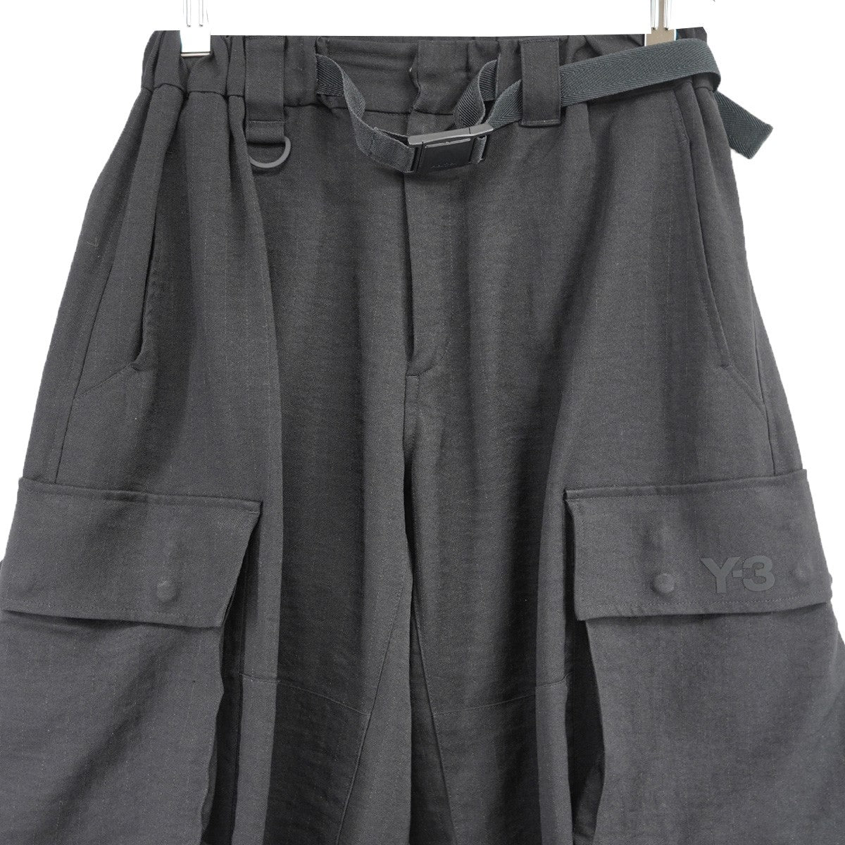 美品　Y-3　ヨウジヤマモト　アディダス　ユーティリティ　カーゴパンツ Y-3 (adidas × YOHJI YAMAMOTO) 22SS M CH1 CARGO PANTSロゴ
