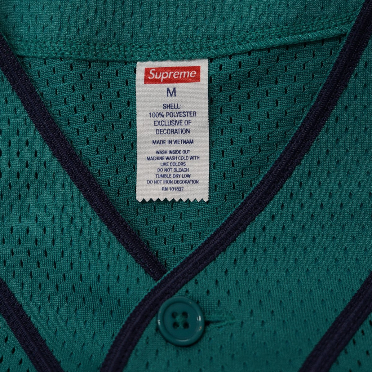 【Supreme x run】Baseball Jersey★Teal★25SS★ Supreme(シュプリーム) 25SS Homerun Baseball Jerseyホームラン