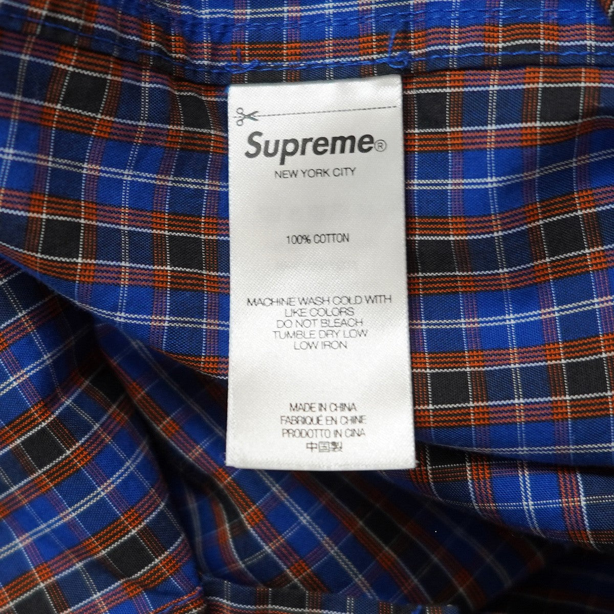 トップス supreme 25ss Mini Plaid S/S Shirt Supreme Loose Fit Mini Plaid S/S Shirt Black メンズ - SS24 - JP