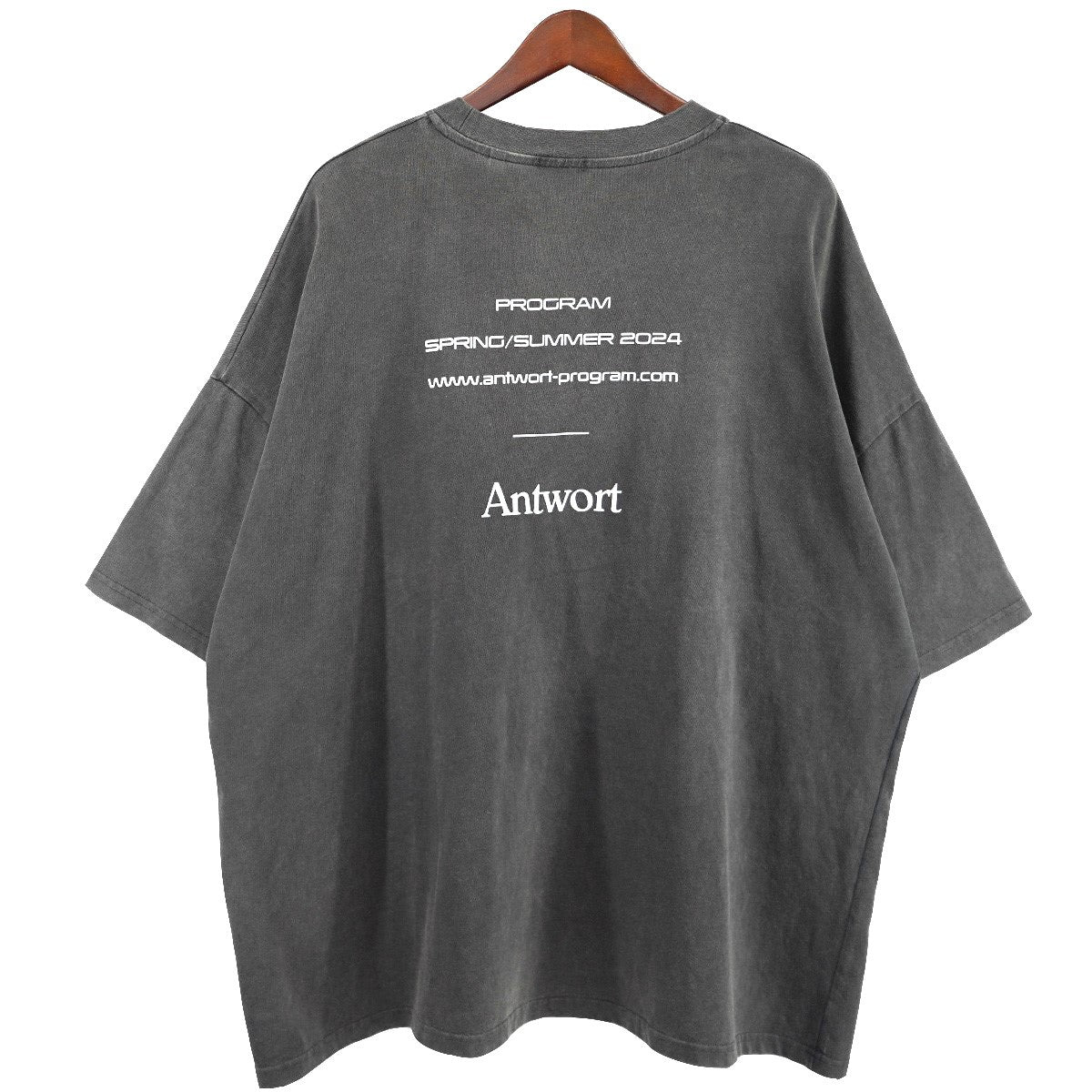 Antwort 24SS SS PROMOTION TEE - FADE BLACKバックロゴ エスエス プロモーション フェード加工 オーバーサイズ Tシャツ 古着・中古-1枚目のアイテム画像