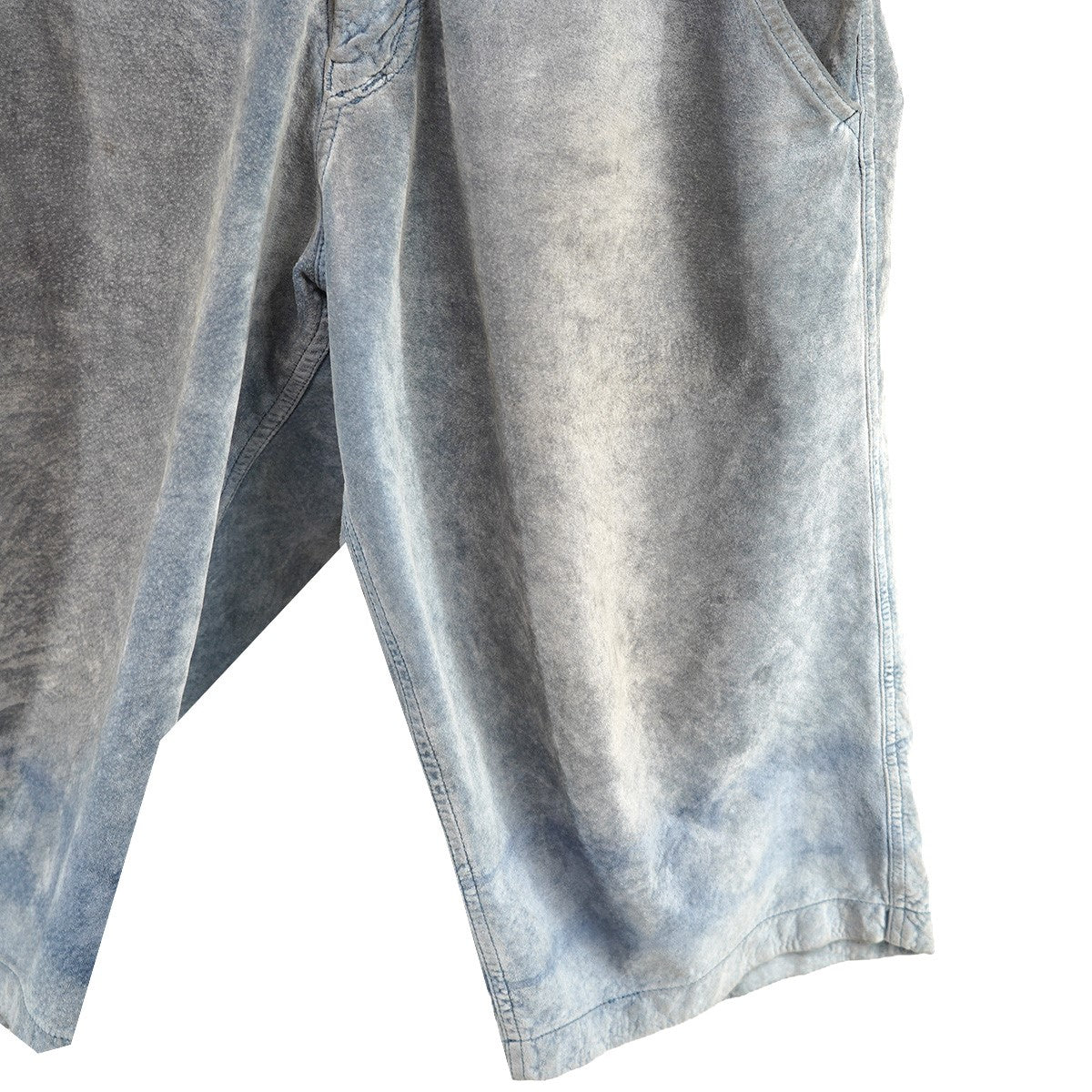07SS Vintage Archive Old Pigskin Leather Cropped Pantsピッグレザー 加工 ショーツ ハーフパンツ レザーパンツ