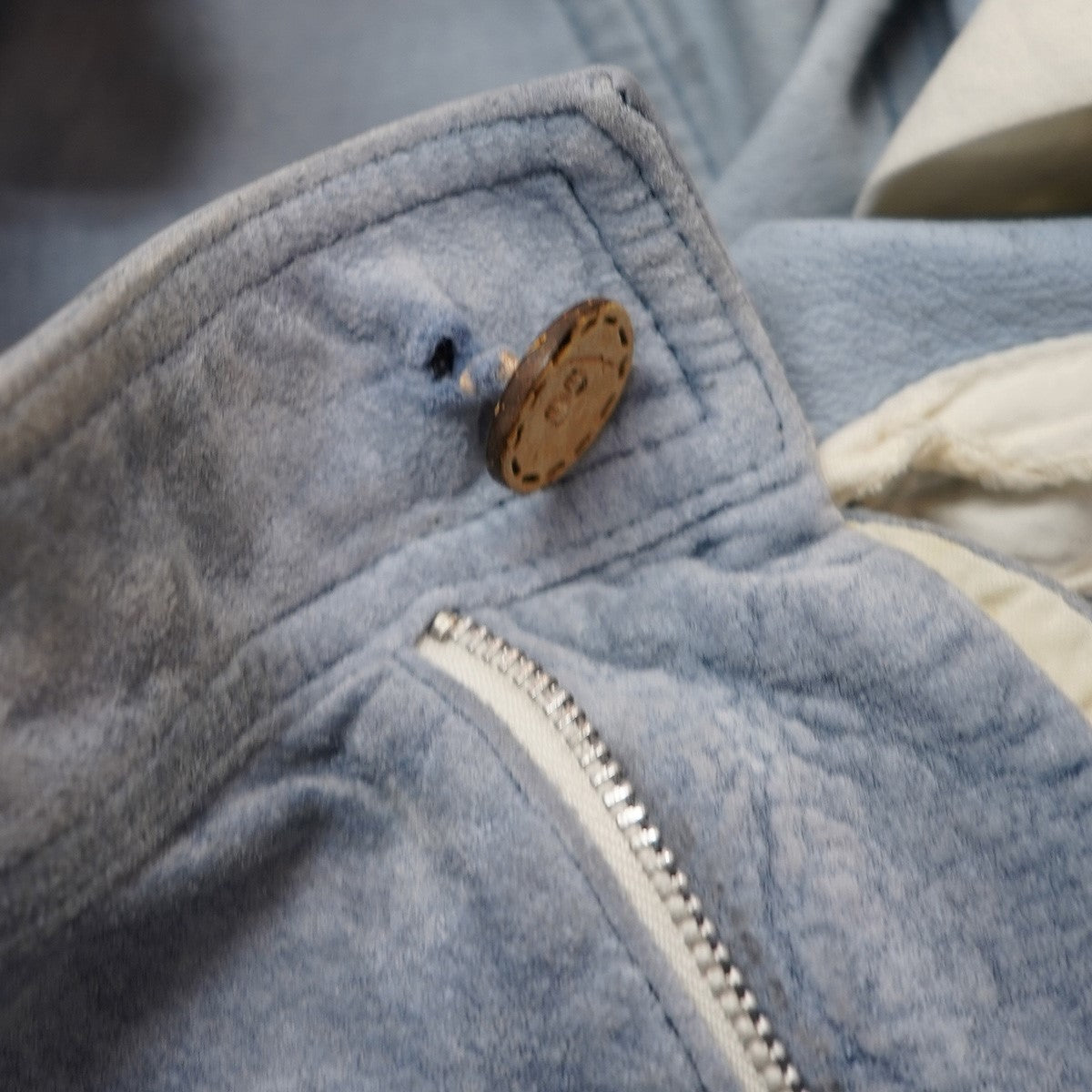 07SS Vintage Archive Old Pigskin Leather Cropped Pantsピッグレザー 加工 ショーツ ハーフパンツ レザーパンツ