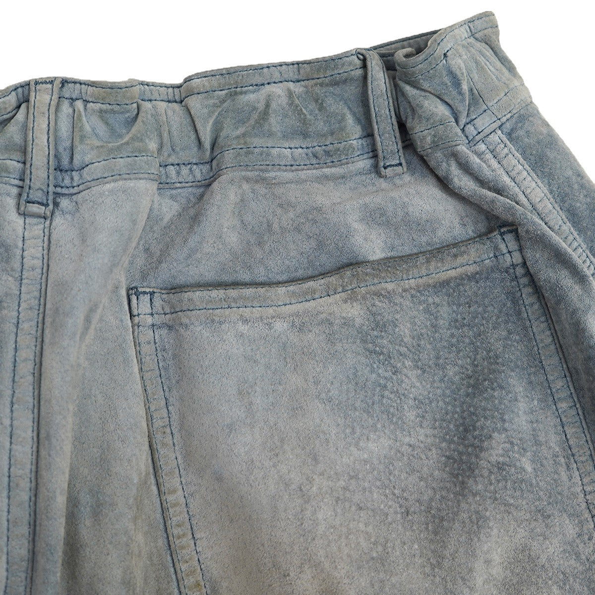 07SS Vintage Archive Old Pigskin Leather Cropped Pantsピッグレザー 加工 ショーツ ハーフパンツ レザーパンツ