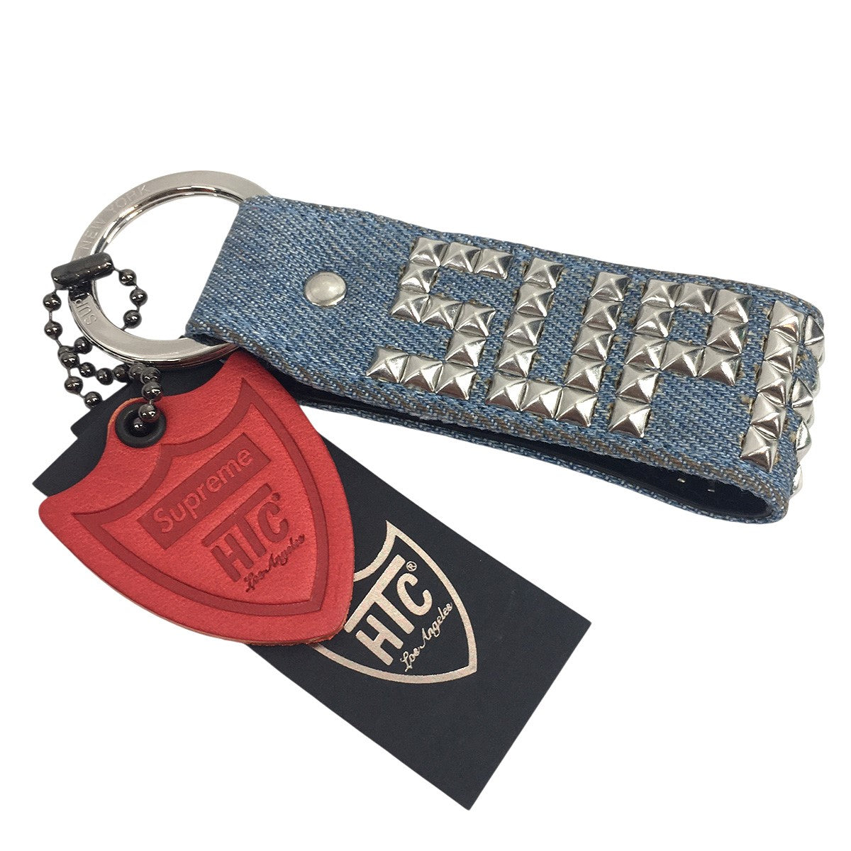 Supreme HTC Studded Keychain デニム Supreme×HTC 23SS Hollywood Trading Company Studded Keychain
