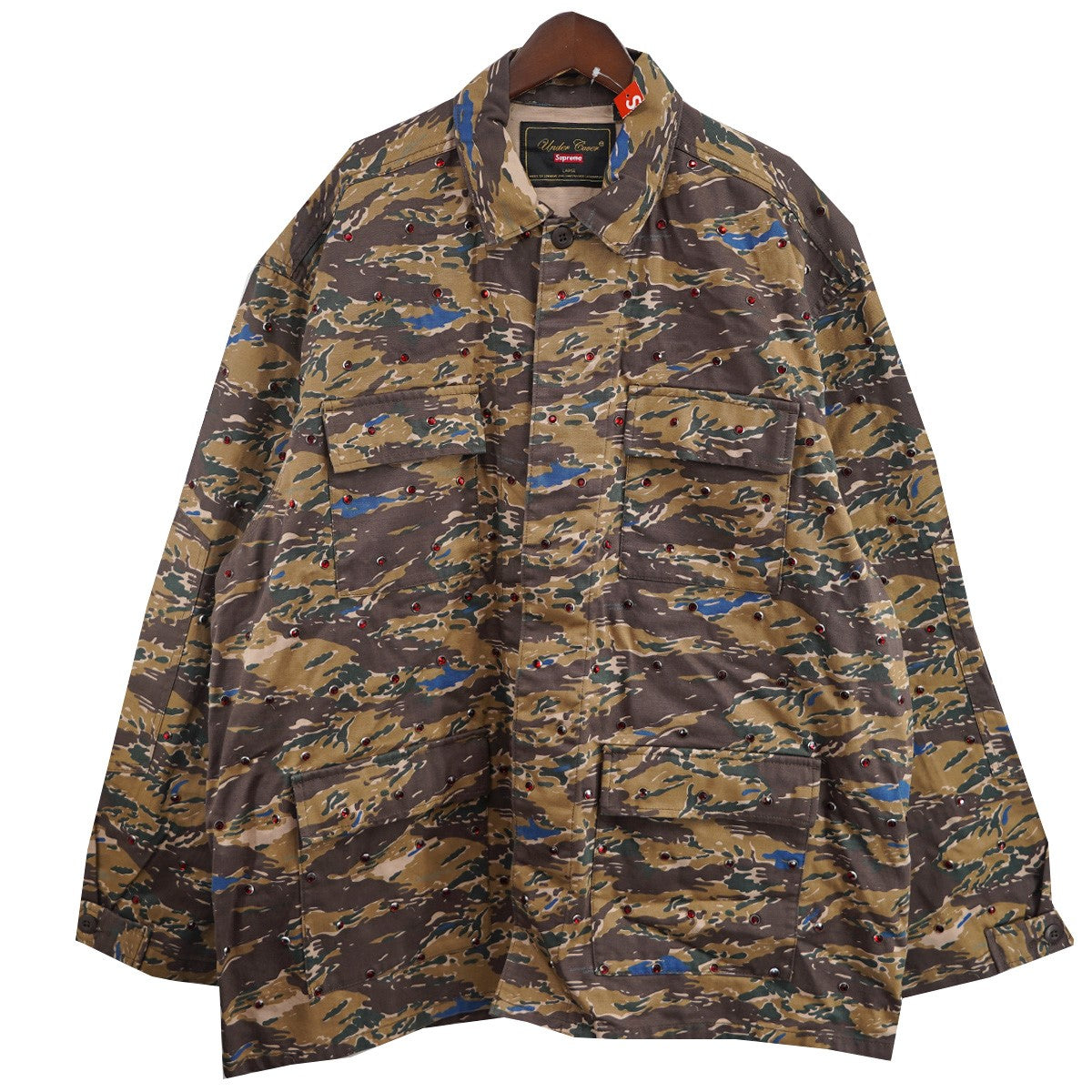 23SS Undercover Studded Bdu Jacketコラボ ロゴ スタッズ ビーディーユー シャツ ジャケット