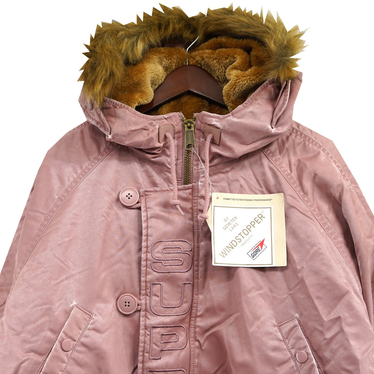 24AW Washed Flight Satin N-3B Parkaロゴ ウォッシュド フライト サテン N-3B パーカー 加工 ジャケット