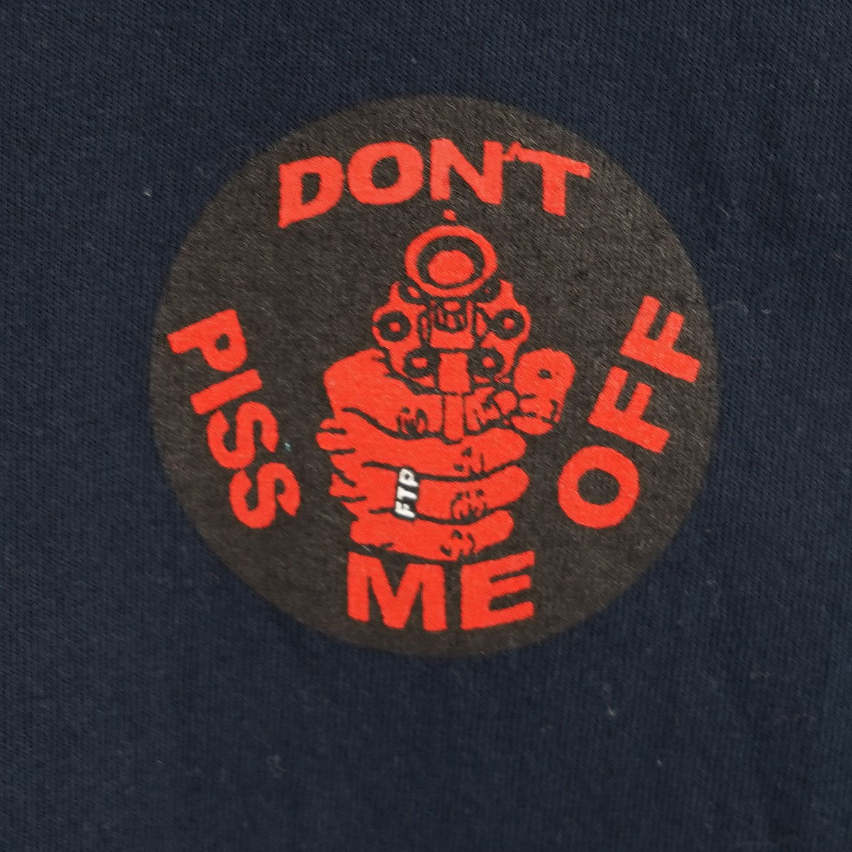 FTP Fuck The Population Don’t piss me off Tee 両面 ロゴ サークル Tシャツ 古着・中古-4枚目のアイテム画像