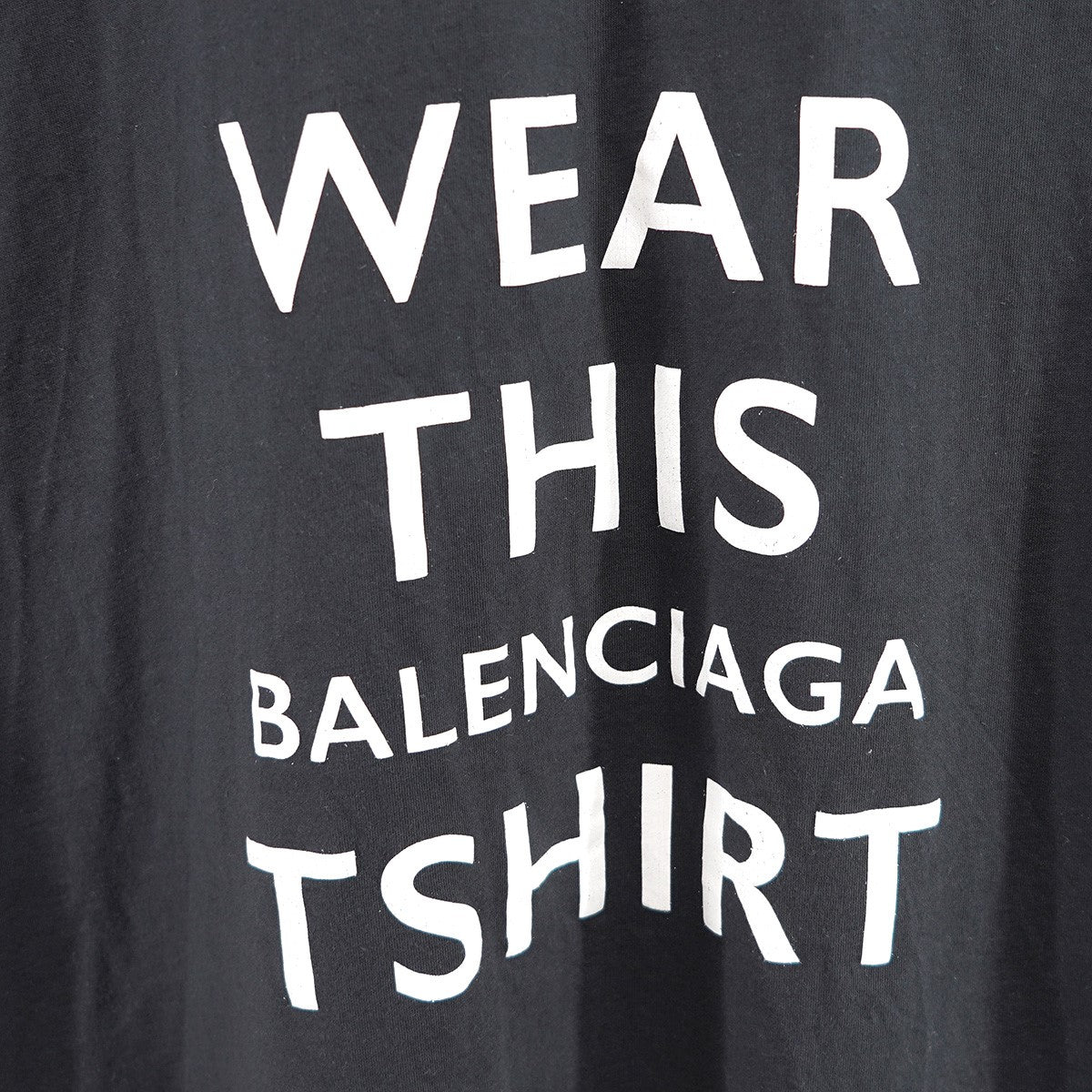 BALENCIAGA 25SS Keep Calm T-shirt UNISEXBB クラウン ロゴ オーバーサイズ Tシャツ 古着・中古-4枚目のアイテム画像