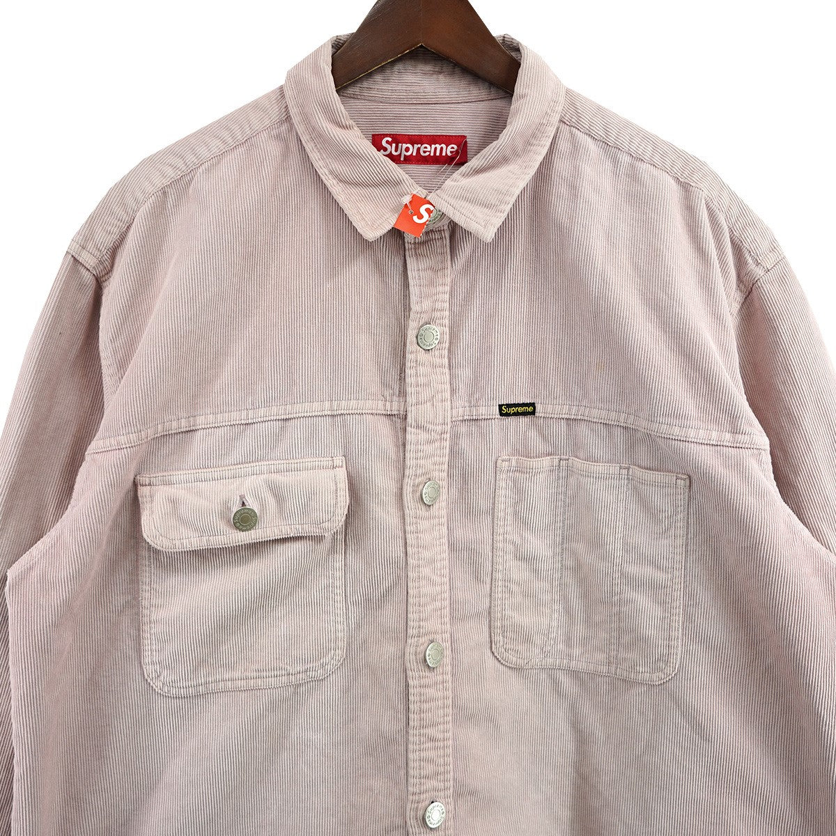 Supreme(シュプリーム) 25SS Washed Corduroy Shirtロゴ ウォッシュド  