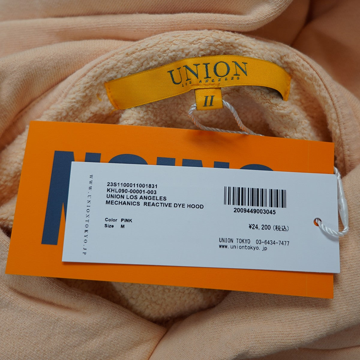 23SS MECHANICS REACTIVE DYE HOODメカニックス リアクティブ ダイ フード ロゴ パーカー