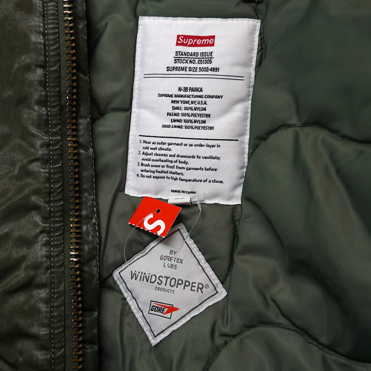 24AW Washed Flight Satin N-3B Parkaロゴ ウォッシュド フライト サテン N-3B パーカー 加工 ジャケット