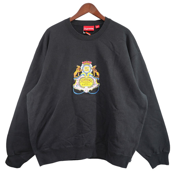Supreme(シュプリーム) 23SS Crest Crewneck クレスト ロゴ 刺繍クルー