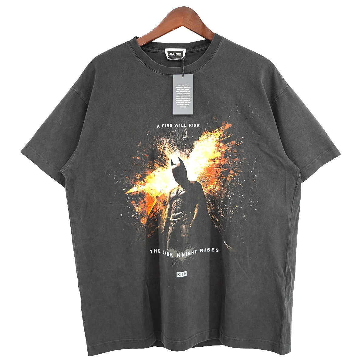24AW Batman Dark Knight Rises Vintage Teeダークナイト ライジング ヴィンテージ加工 映画 ムービー  ロゴ Tシャツ