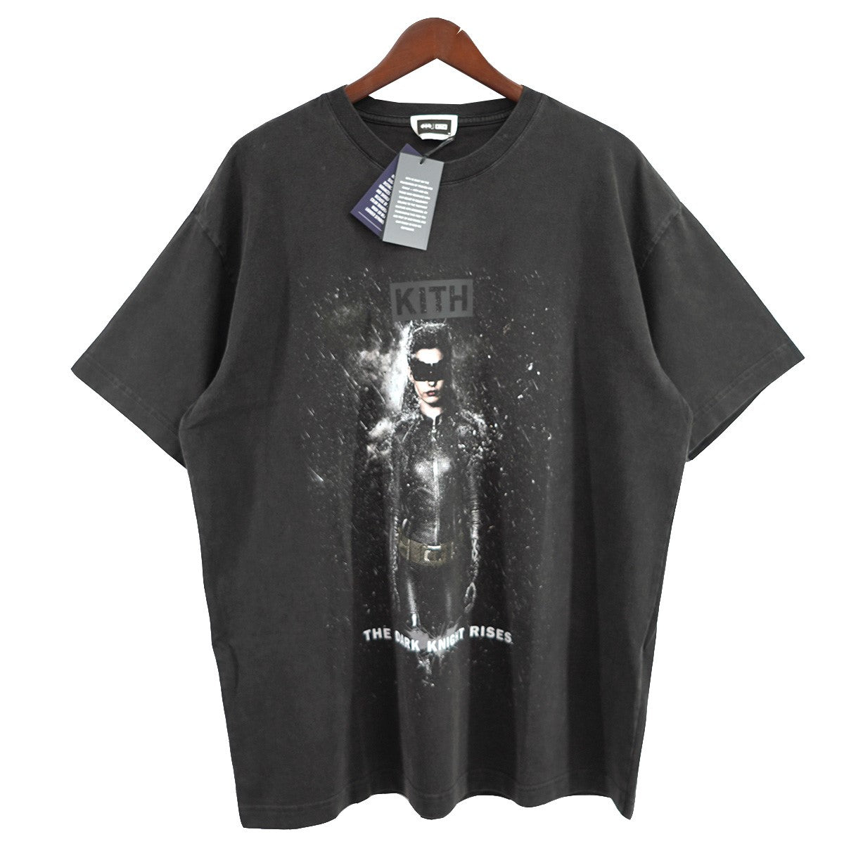 KITH×Batman 24AW Batman Dark Knight CW Vintage Teeダークナイト キャットウーマン ロゴ ヴィンテージ 加工 映画 ムービー Tシャツ 古着・中古-1枚目のアイテム画像