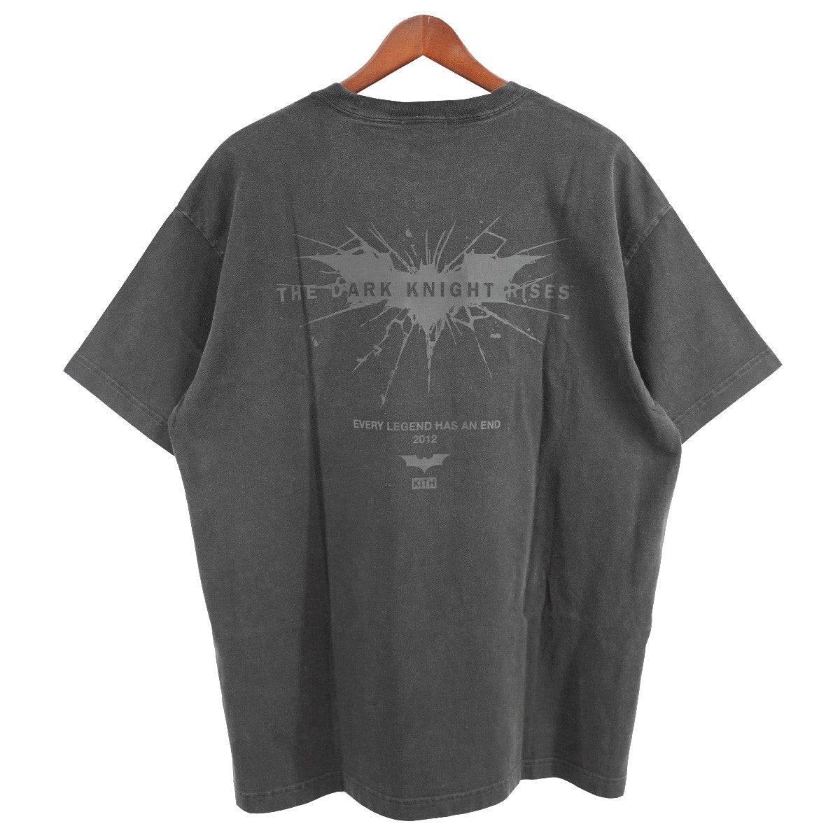 KITH×Batman 24AW Batman Dark Knight CW Vintage Teeダークナイト キャットウーマン ロゴ ヴィンテージ 加工 映画 ムービー Tシャツ 古着・中古-4枚目のアイテム画像