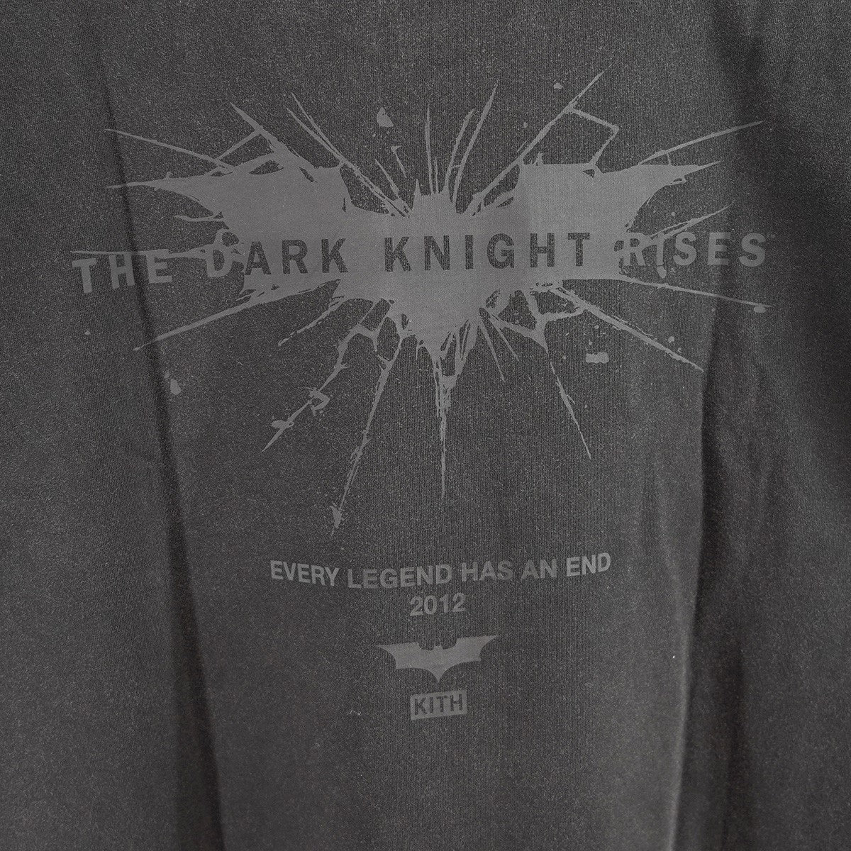 KITH×Batman 24AW Batman Dark Knight CW Vintage Teeダークナイト キャットウーマン ロゴ ヴィンテージ 加工 映画 ムービー Tシャツ 古着・中古-5枚目のアイテム画像