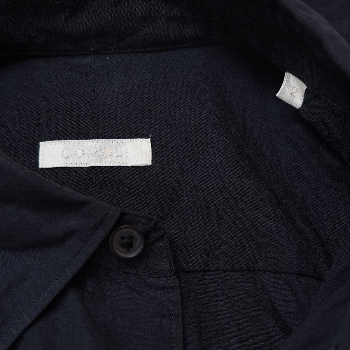 COMOLI(コモリ) 25SS コモリシャツ B01-02001 ネイビー サイズ 2