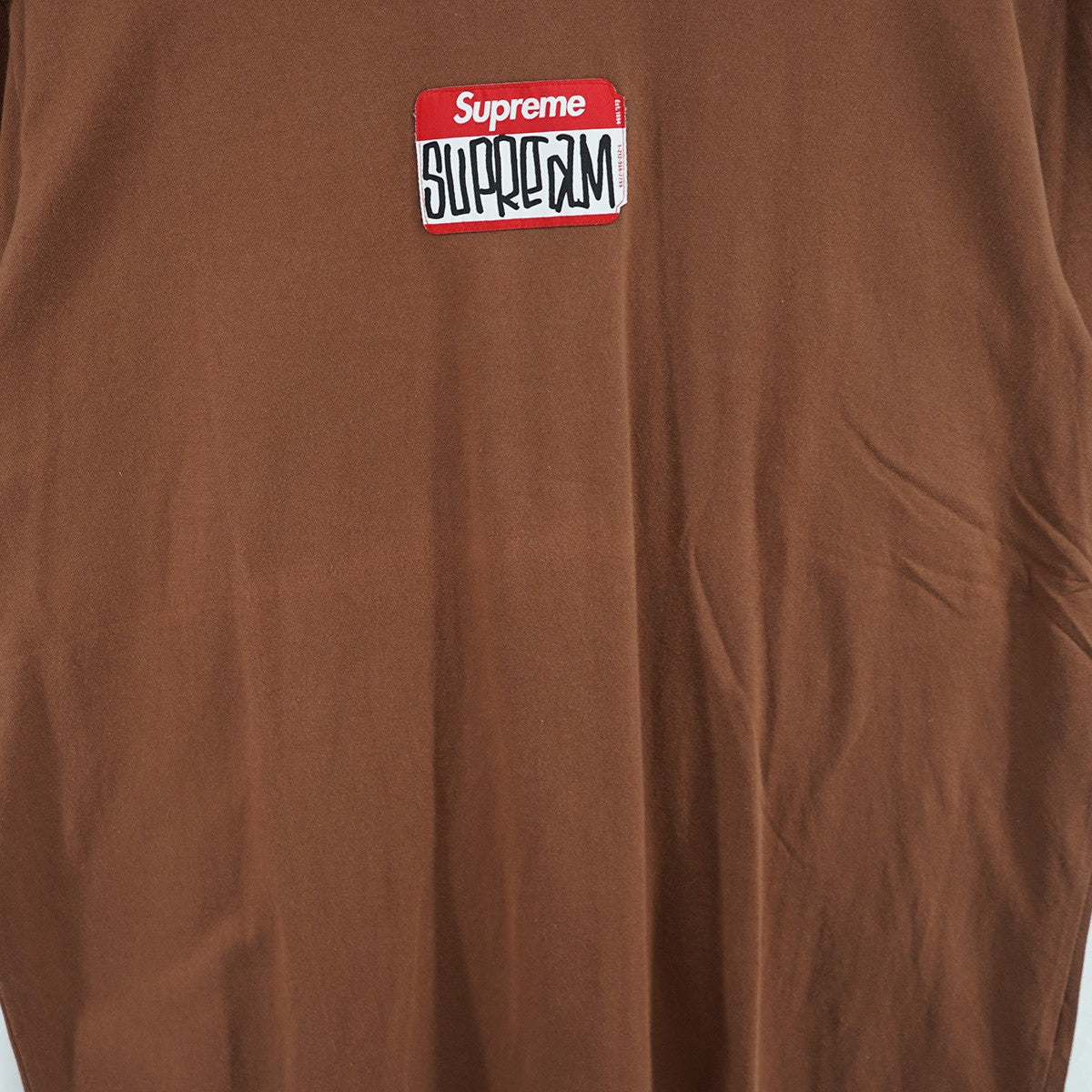 Supreme 21AW Gonz Nametag S／S Topゴンズ ネームタグ パッチ ロゴ エスエス トップ Tシャツ 古着・中古-4枚目のアイテム画像