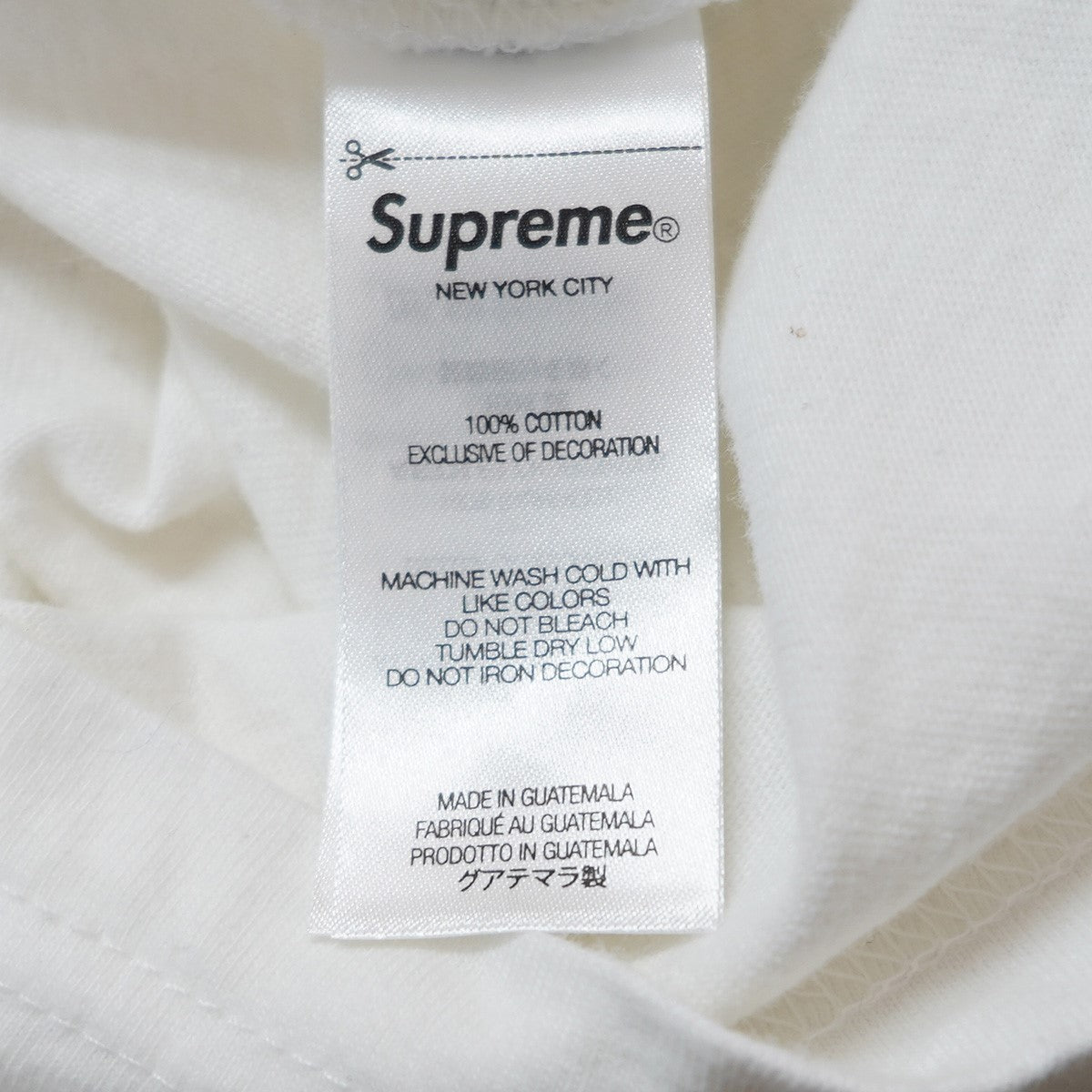 Supreme 23AW Washed Script S／S Topウォッシュド スクリプト ロゴ エスエス トップ Tシャツ 古着・中古-5枚目のアイテム画像