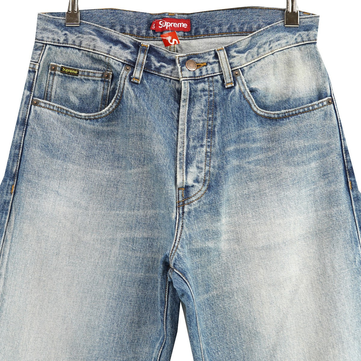 Supreme(シュプリーム) 24AW Distressed Loose Fit Selvedge Jeanディ