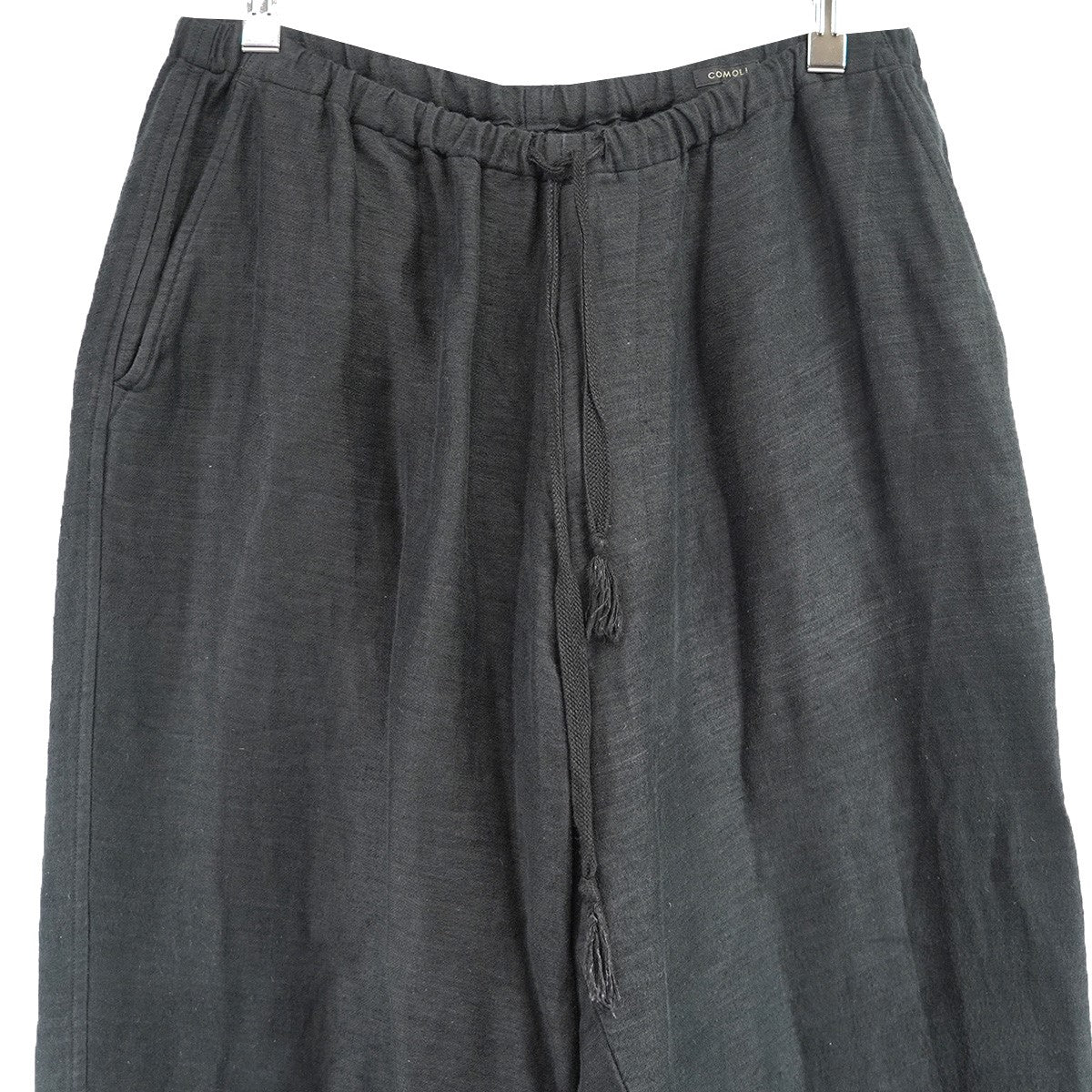 COMOLI(コモリ) 24AW リネン起毛 ドローストリングパンツ