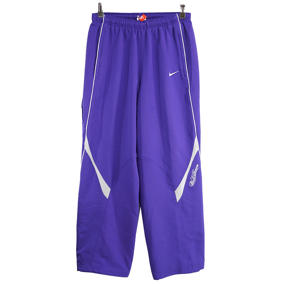 NIKE ナイロンパンツ 紫 セミフレア 90s ナイキ NIKE ナイロンパンツ パープル 紫 - メルカリ