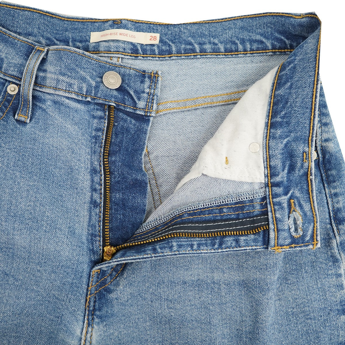 LEVI'S(リーバイス) High Rise Wide Leg Jeans - Blueハイライズ