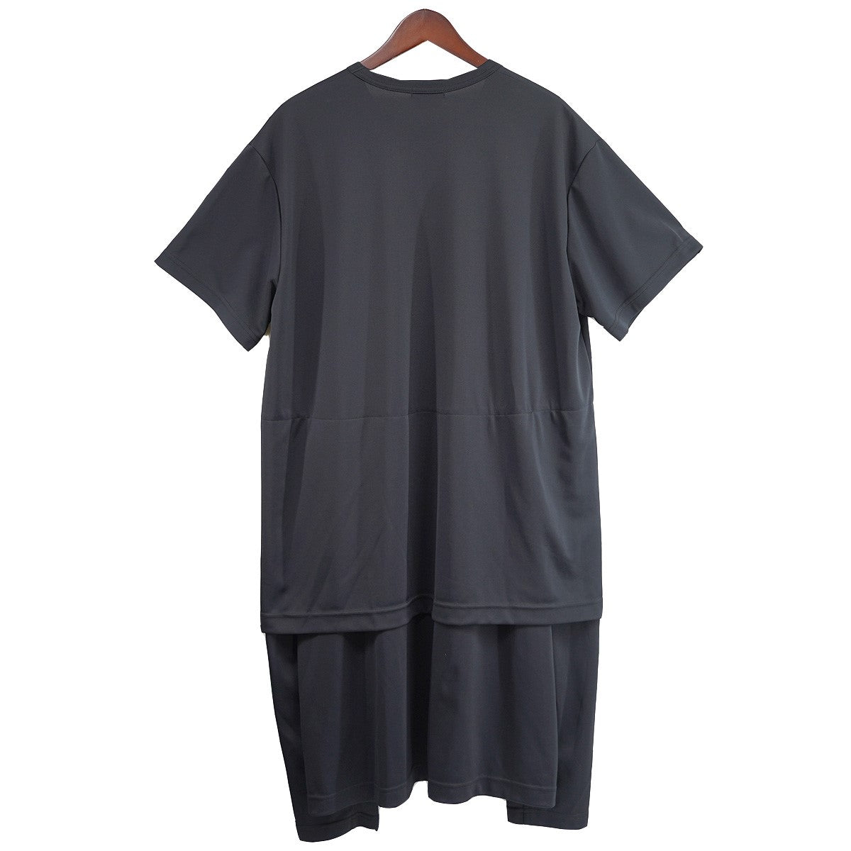 コムデギャルソンオムプリュス サイドジップ レイヤード ロングパーカー 黒 XL COMME des GARCONS HOMME PLUS(コムデギャルソンオムプリュス
