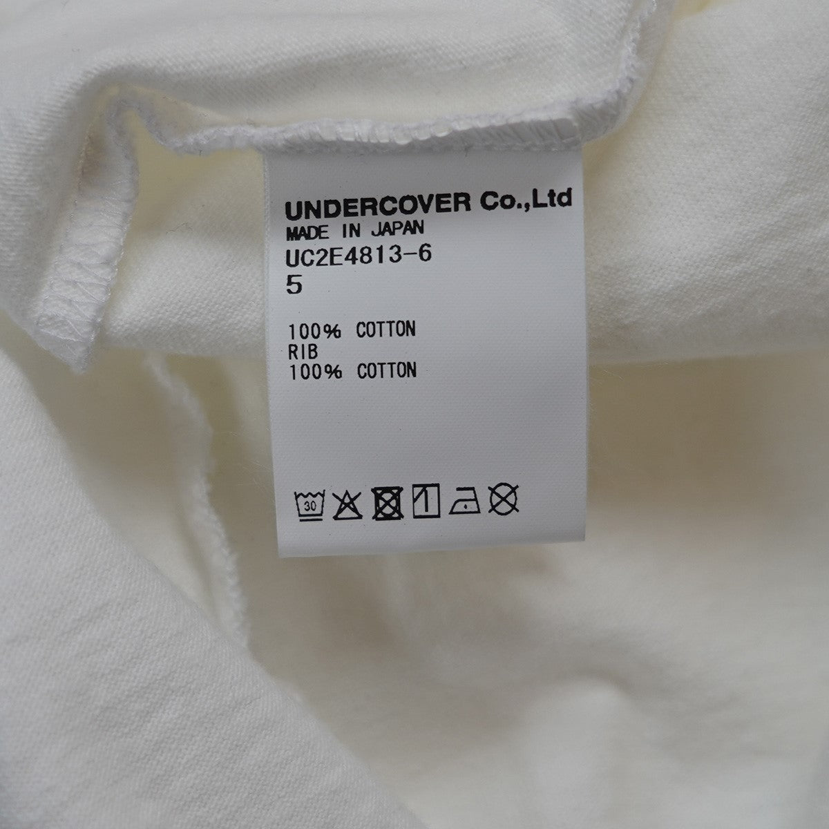 UNDERCOVER 25AW TEE Print Rastakraut／WHITEグラフィック フォト オーバーサイズ Tシャツ 古着・中古-6枚目のアイテム画像