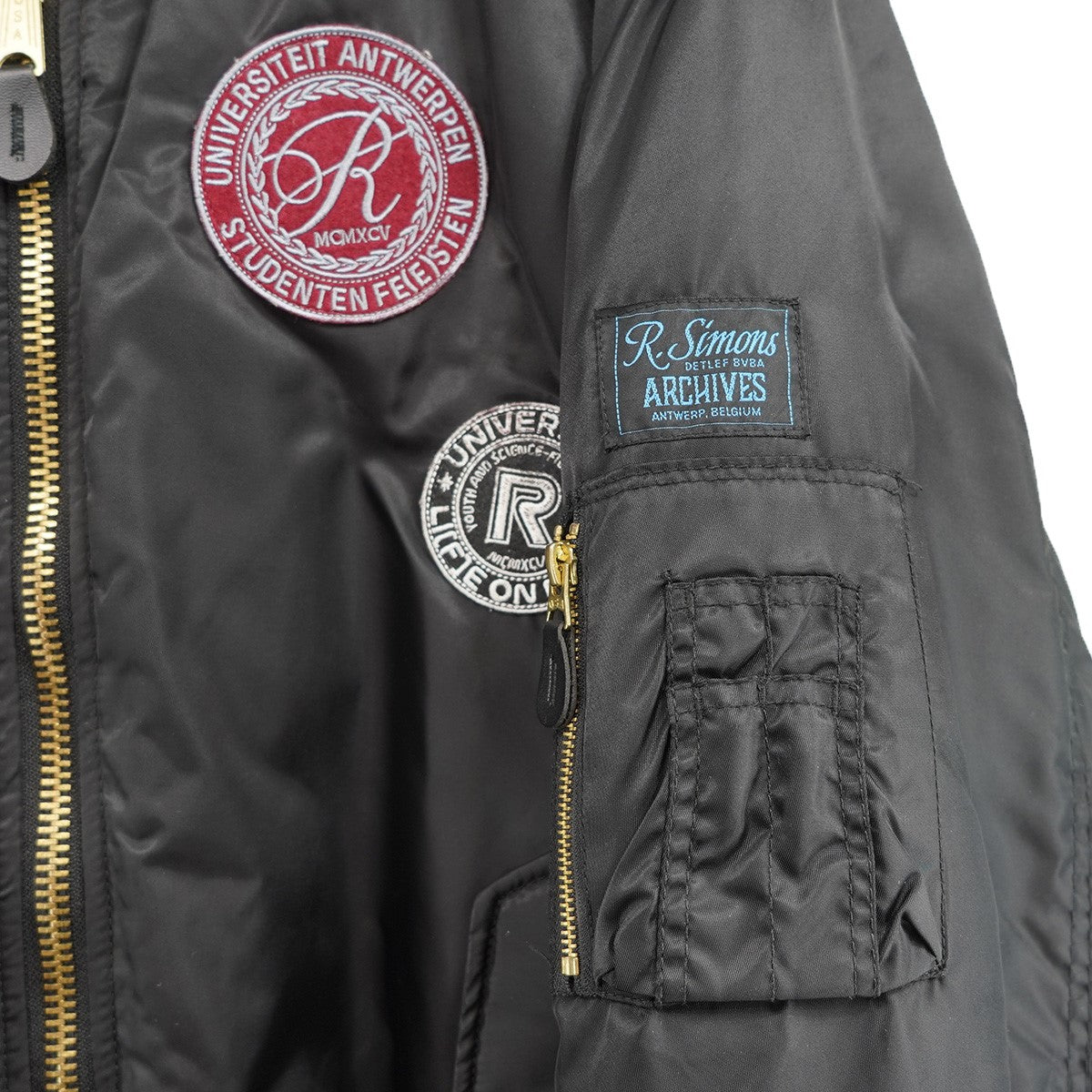 RAF SIMONS(ラフシモンズ) 20AW NYLONPATCHED BOMBER WITH WOOL