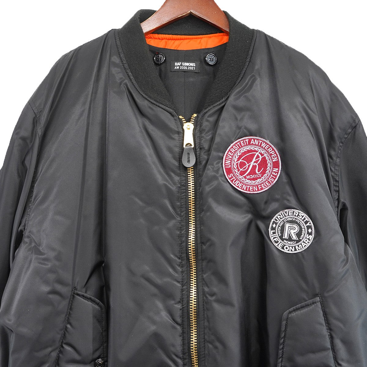 RAF SIMONS(ラフシモンズ) 20AW NYLONPATCHED BOMBER WITH WOOL