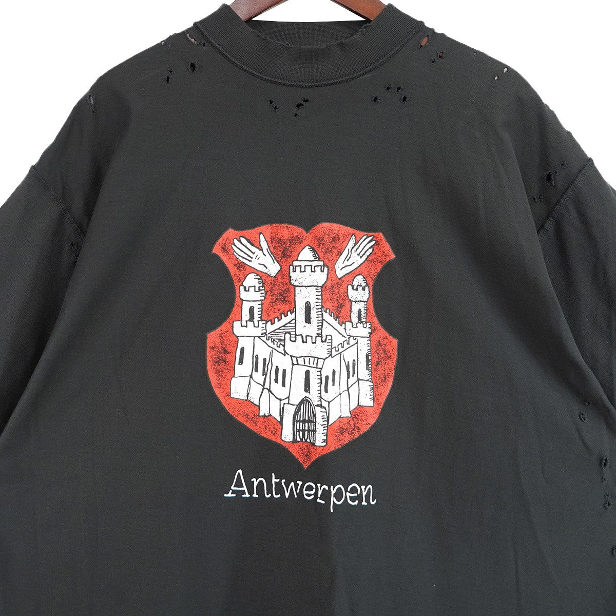 balenciaga ANTWERPEN INSIDE-OUT Tシャツ BALENCIAGA Antwerpen Inside Out Oversized Distressed Printed