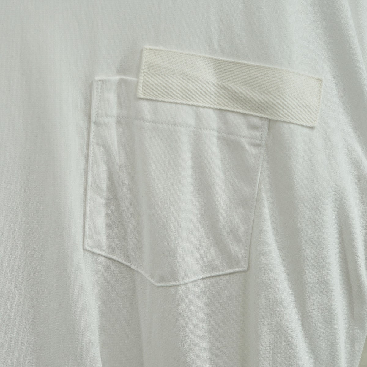 sacai 24AW Nylon Twill x Cotton Jersey T-Shirtナイロン ツイル 切替 コットン ポケット Tシャツ 古着・中古-4枚目のアイテム画像