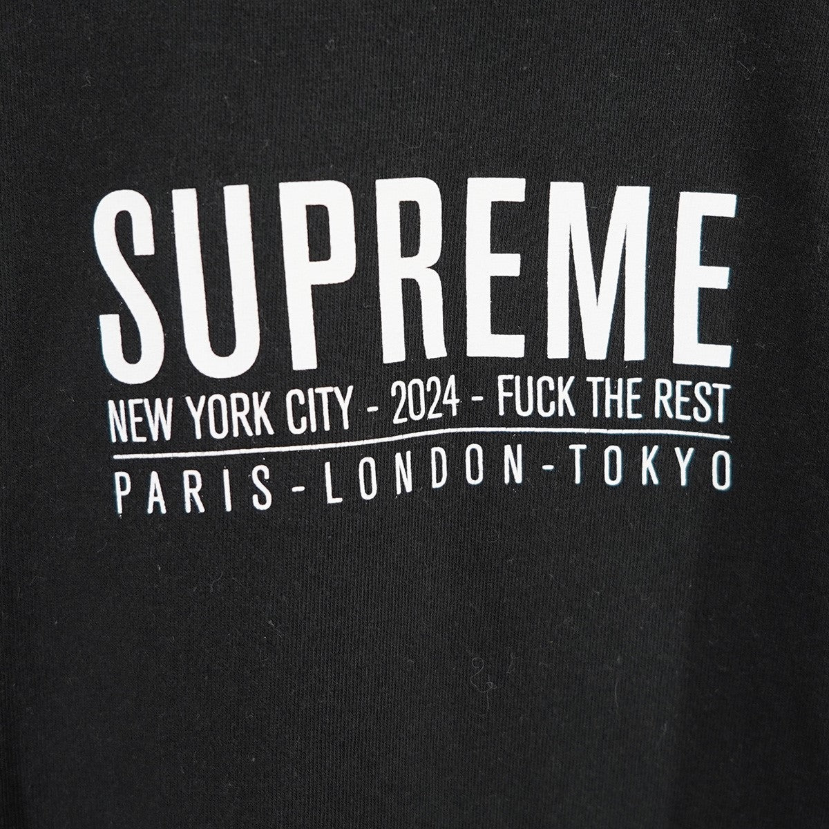Supreme(シュプリーム) 24SS Paris Tee パリ ロゴ FUCK THR REST