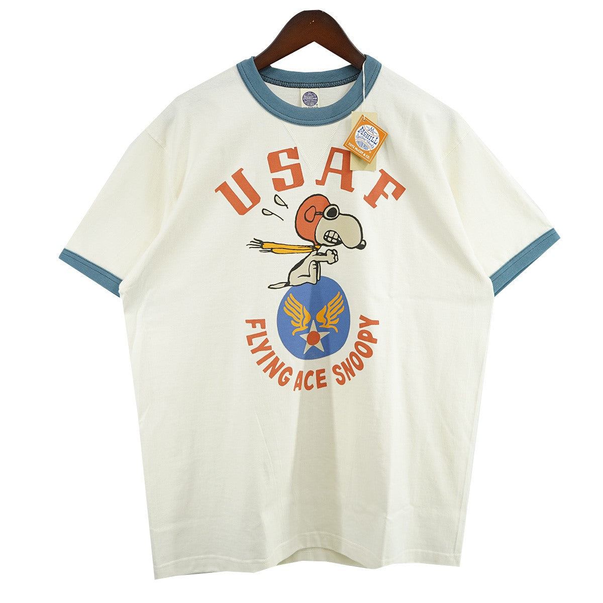 TOYS McCOY×Vintage PEANUTS 25SS SNOOPY TEE USAF FLYING ACE