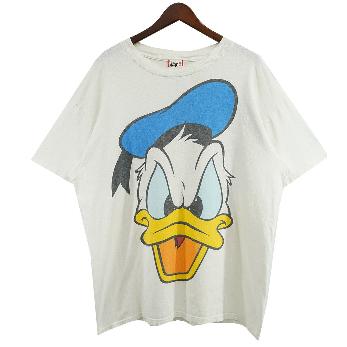 VINTAGE 90s Disney Vintage Donald Face Teeディズニー ヴィンテージ ドナルド ダック ロゴ フェイス Tシャツ 古着・中古-1枚目のアイテム画像