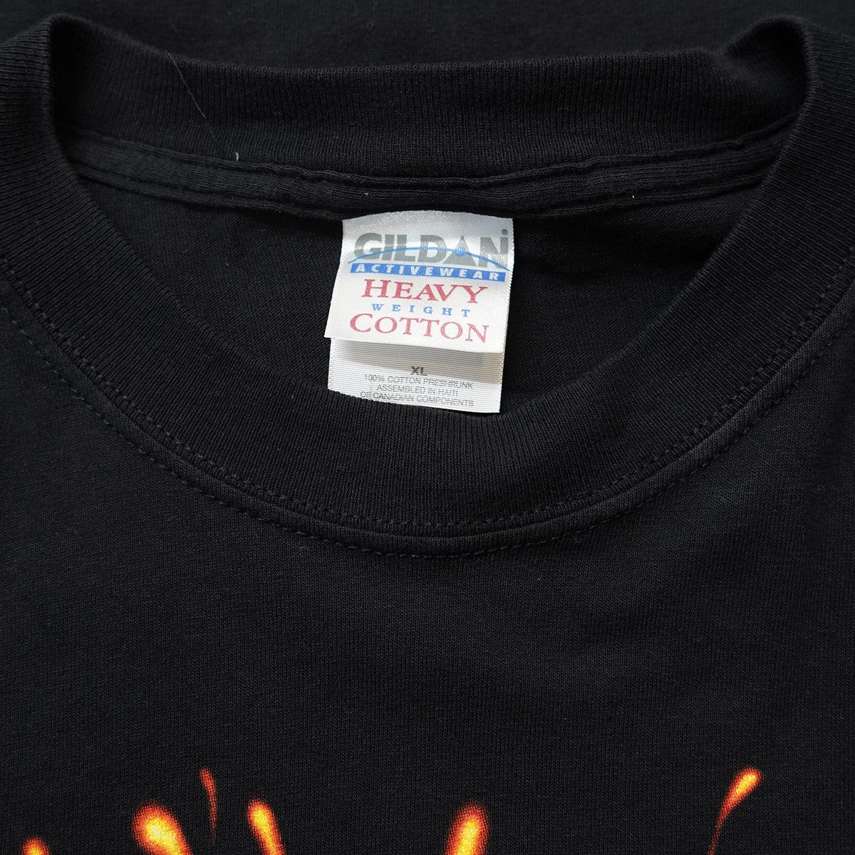00s Superman Flame Logo Fire Shield Teeスーパーマン エンブレムプリント Tシャツ