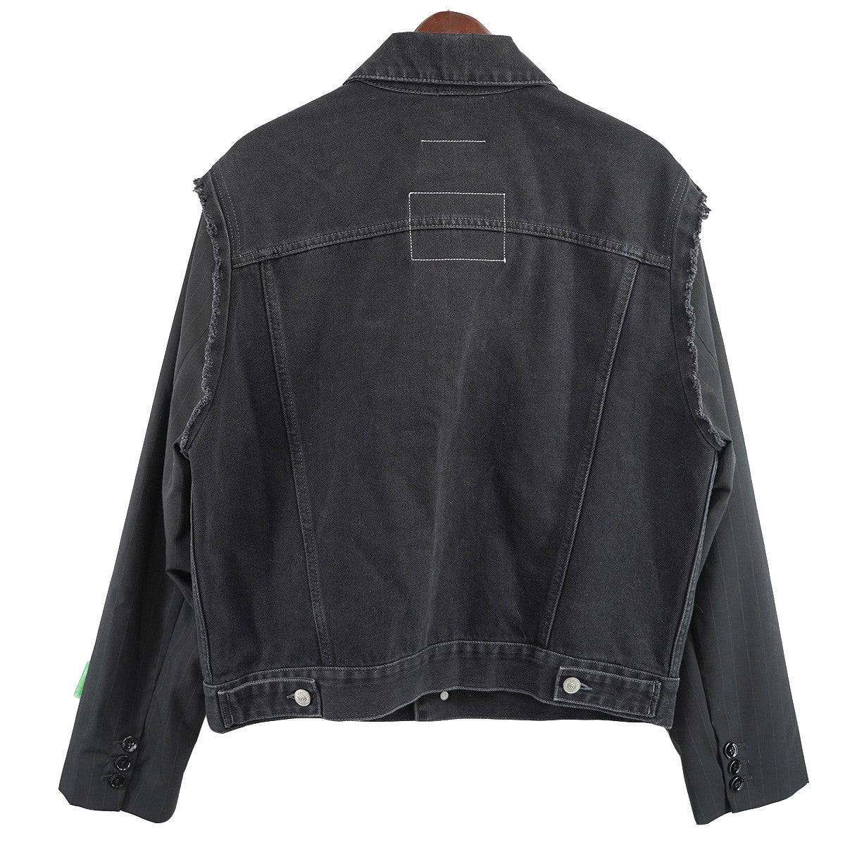 MM6 MaisonMargielaオーバーサイズ デニムジャケット ブラック MM6 Maison Margiela / エムエムシックスメゾンマルジェラ