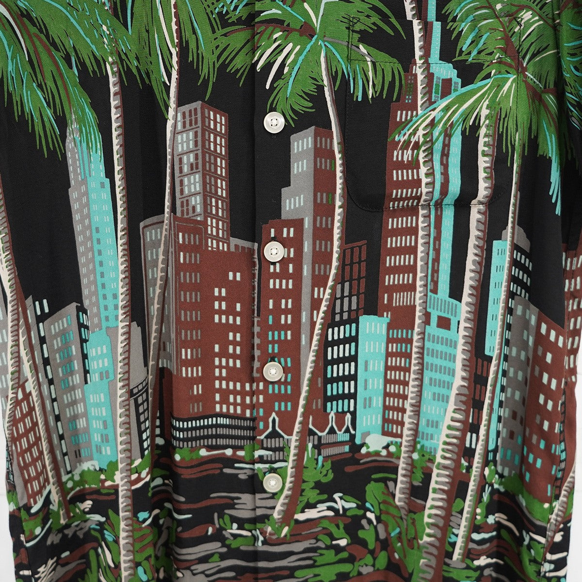 WACKO MARIA NYC HAWAIIAN SHIRTS ニューヨーク ハワイアンシャツアロハ オープンカラー 開襟 半袖シャツ 古着・中古-3枚目のアイテム画像