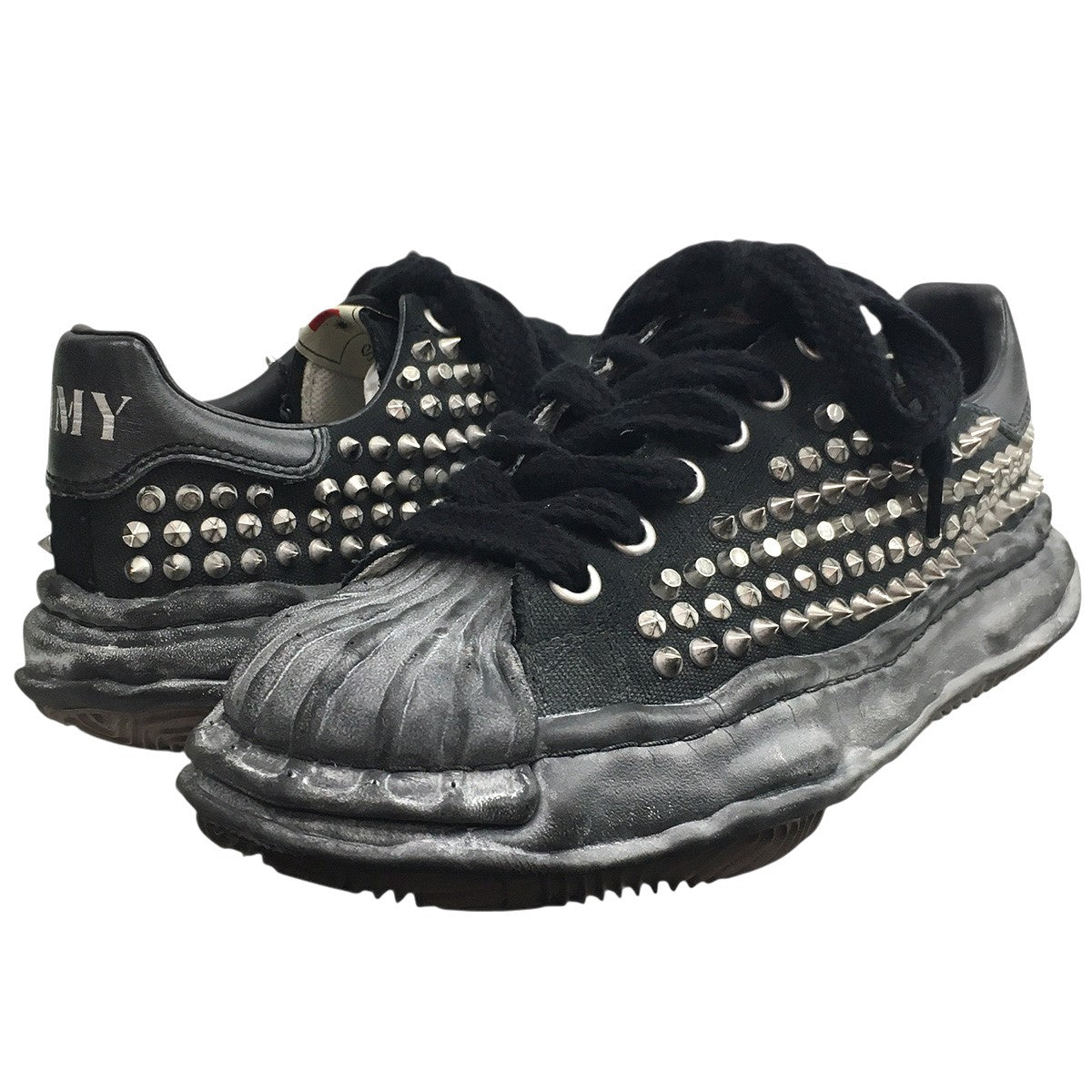 24SS BLAKEY OG Sole Studded Canvas Low-top Sneakerブレイキー スタッズ キャンバス ロー トップ スニーカー シューズ 靴