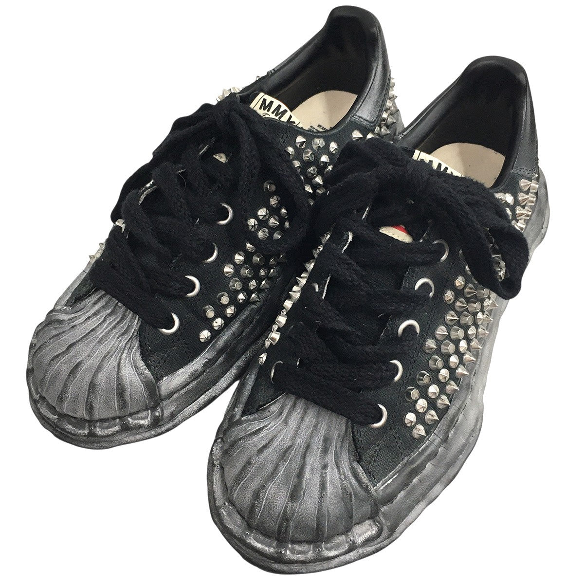 24SS BLAKEY OG Sole Studded Canvas Low-top Sneakerブレイキー スタッズ キャンバス ロー トップ スニーカー シューズ 靴